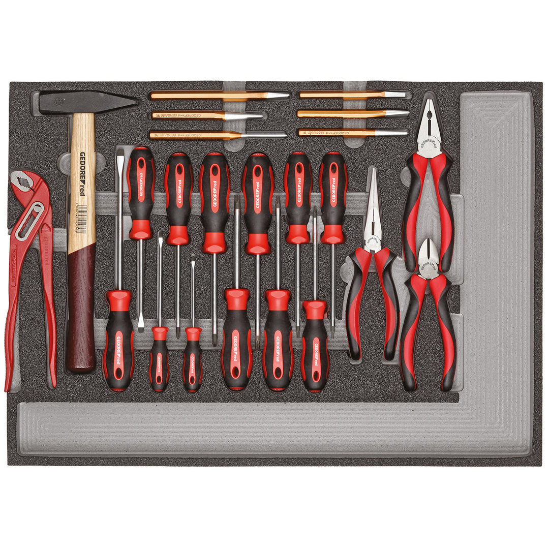 Juego de herramientas BASIC módulo CT 1/1 GEDORE red