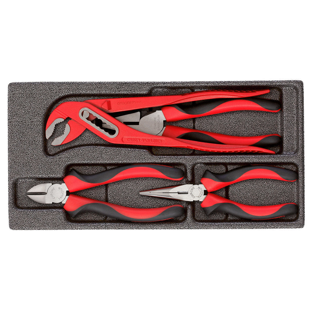 Juego de alicates modulo CT 2/6 4 piezas GEDORE red