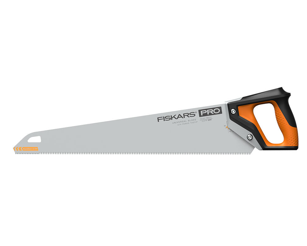 FISKARS Sierra de mano de corte fino PowerTooth™ (55 cm, 11 TPI)