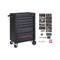 Carro de taller MECHANIC negro con 166 herramientas GEDORE red
