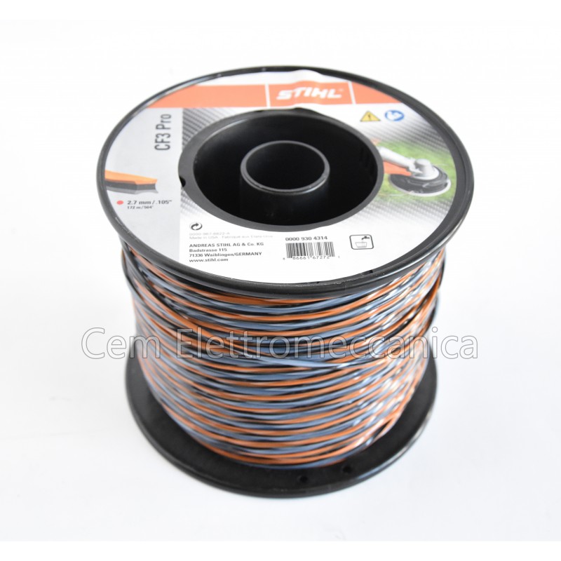 Hilo de corte CF3 Pro en forma de cruz Ø 2,7 mm — STIHL 0000 930 4314